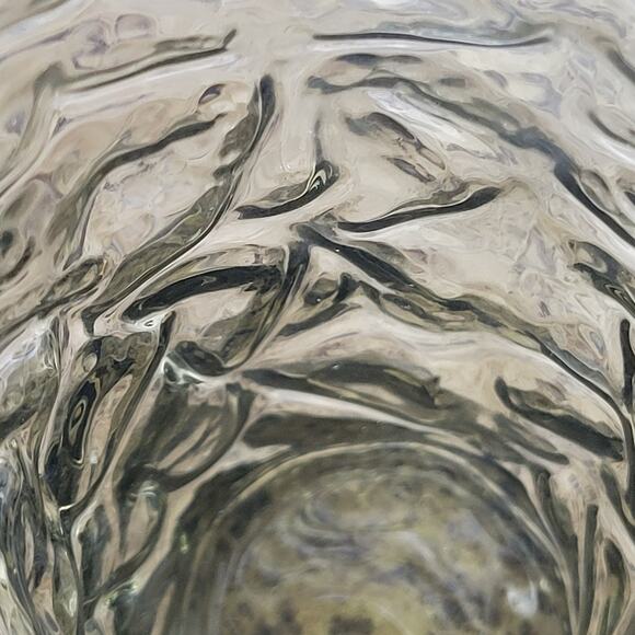 Vintage Libbey Avocado Green Crackle Pattern Juice Drinking Glasses Set of 3 - Picture 9 of 10